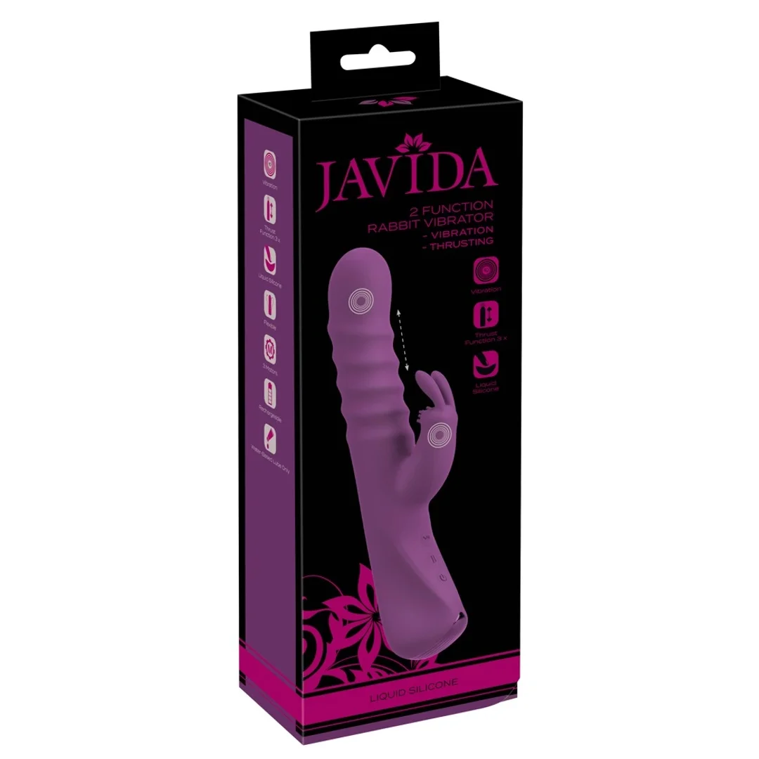 Jacida Model 2F Violet - Wibrator z Funkcją Ruchu i Podwojną Stymulacją