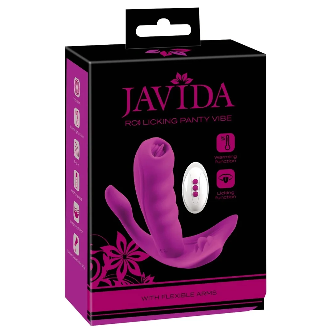 Javida Panty Vibe Licking - Wibrujący System Intymny z Pilotem, Fioletowy