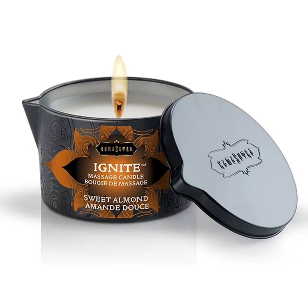 Kama Sutra Ignite Sweet Almond świeca do masażu 170g migdał-czereśnia