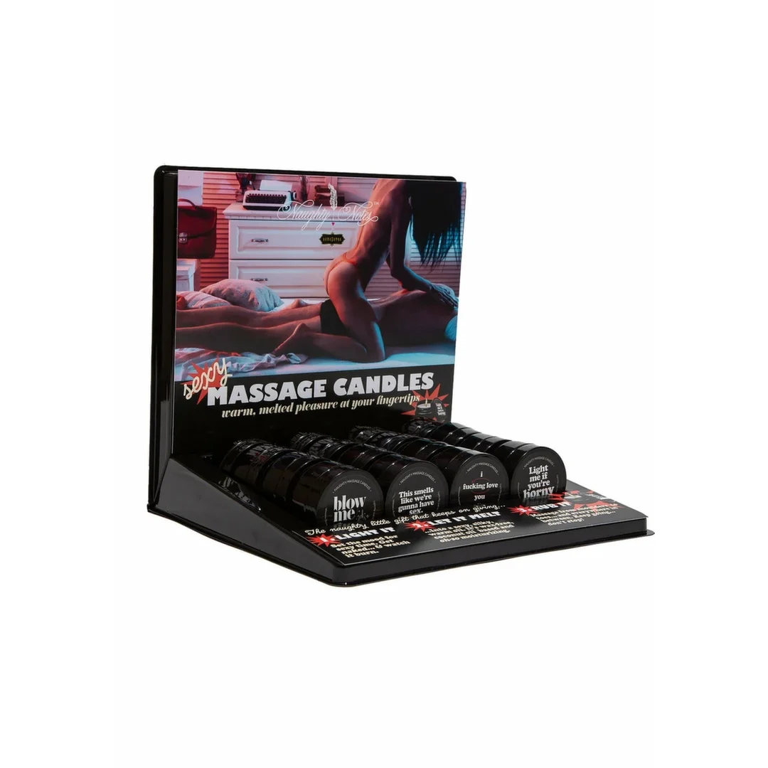 Kama Sutra Massage Candle Display 16 szt. Waniliowe Świece do Masażu