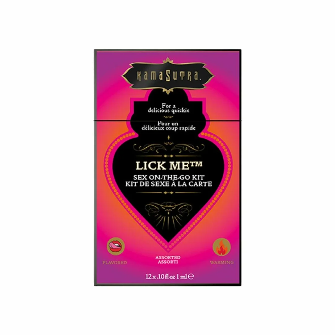 Kama Sutra Sex To Go Kits Lick Me - Zestaw mini środkow nawilżających smakowych