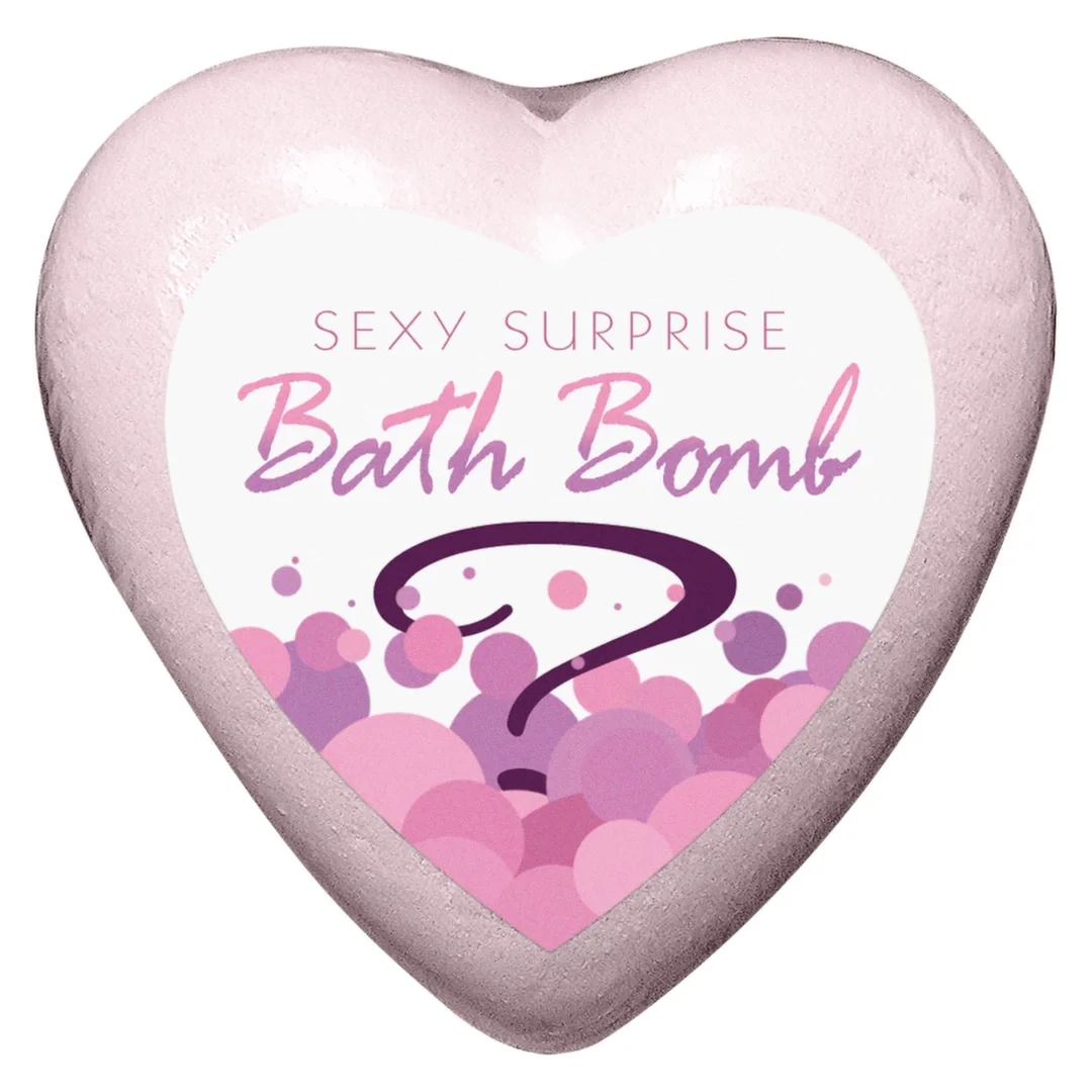 Kheper Games Bath Bomb serce z kapsułą wibracyjną truskawka-szampan