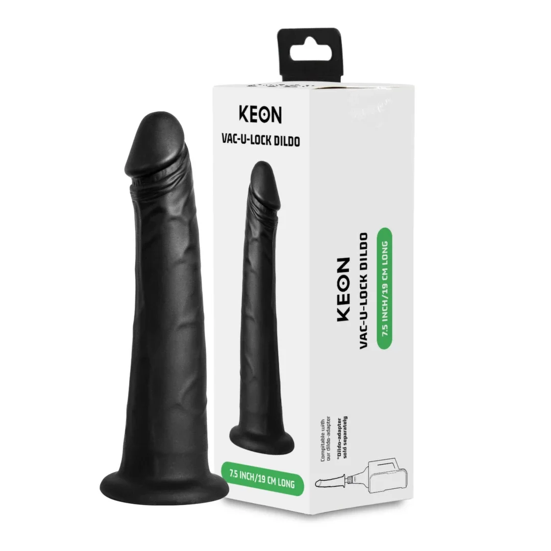 Kiiroo Keon Czarny Element Intymny z Blokadą Prożniową 19cm silikonowy