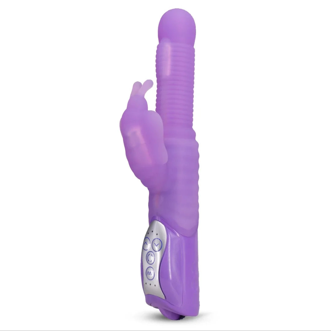 Layla Cartamo Vibrator Purple - silikonowy masażer z rotacją