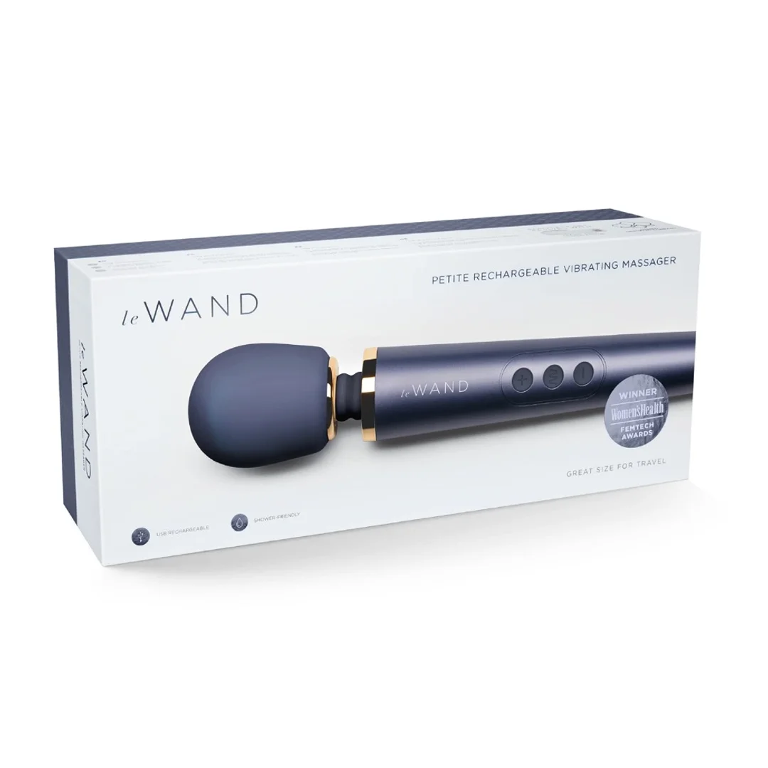 Le Wand Petite Navy - Masażer osobisty, 6 trybow, kompaktowy rozmiar