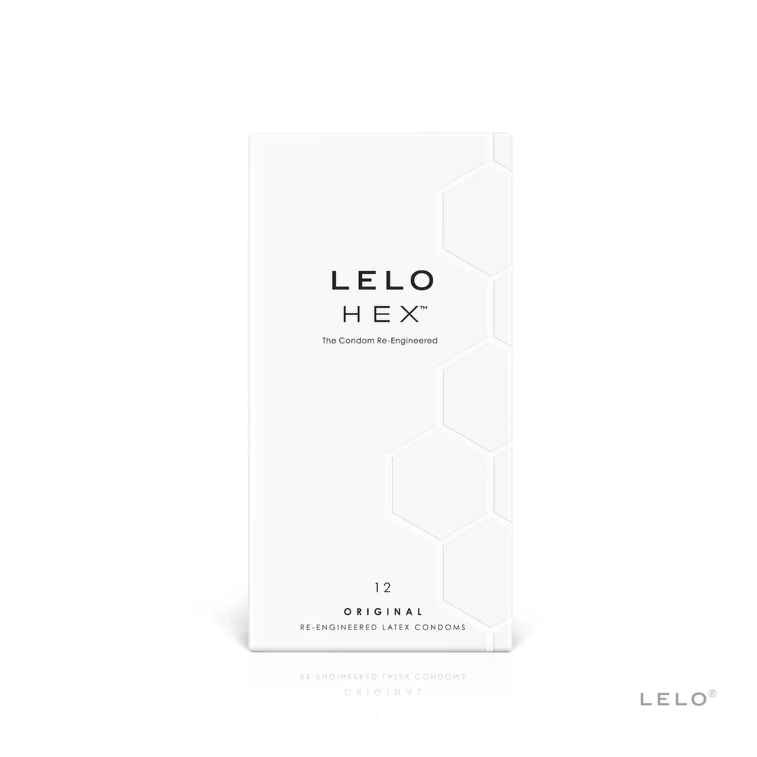 LELO HEX Original 12 szt. prezerwatywy o strukturze heksagonalnej