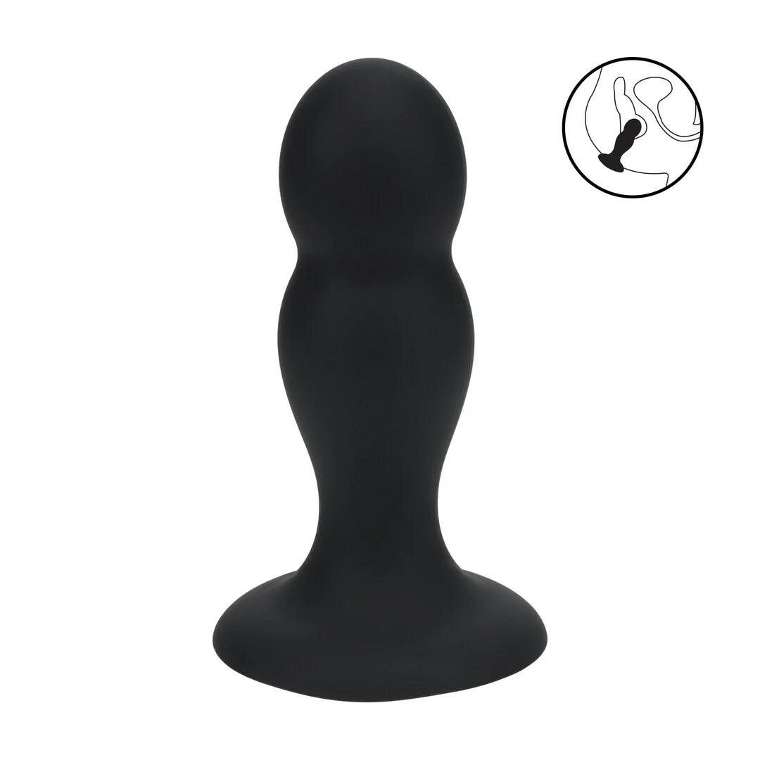 LEVELZ Double Rattle Plug M czarny - silikonowy model z podwojną kulą