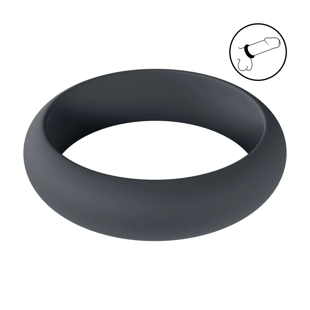 LEVELZ Wide O Pierścień Silikonowy XL 50mm Czarny Komfortowy