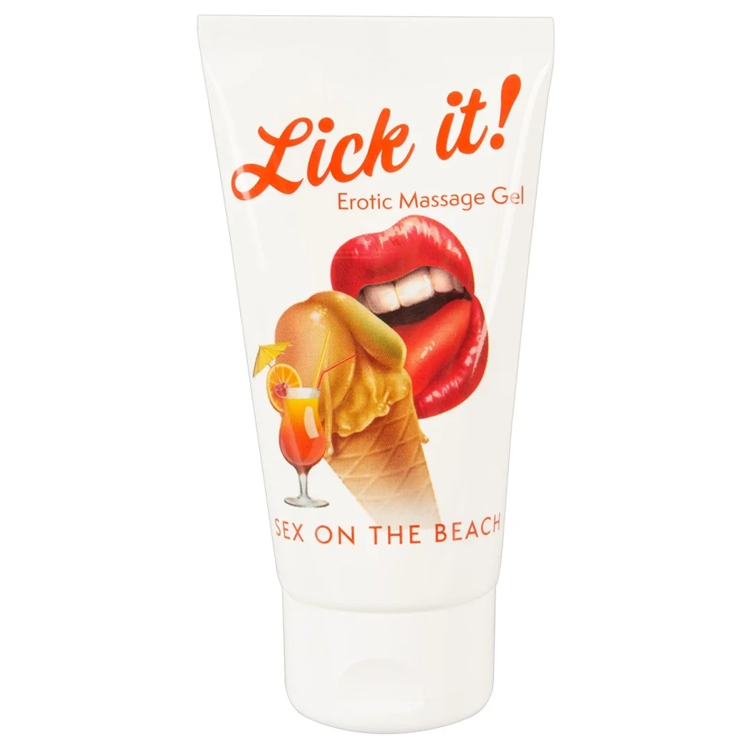 Lick It Żel do masażu wodny 50 ml, smak Sex on the Beach, wegański