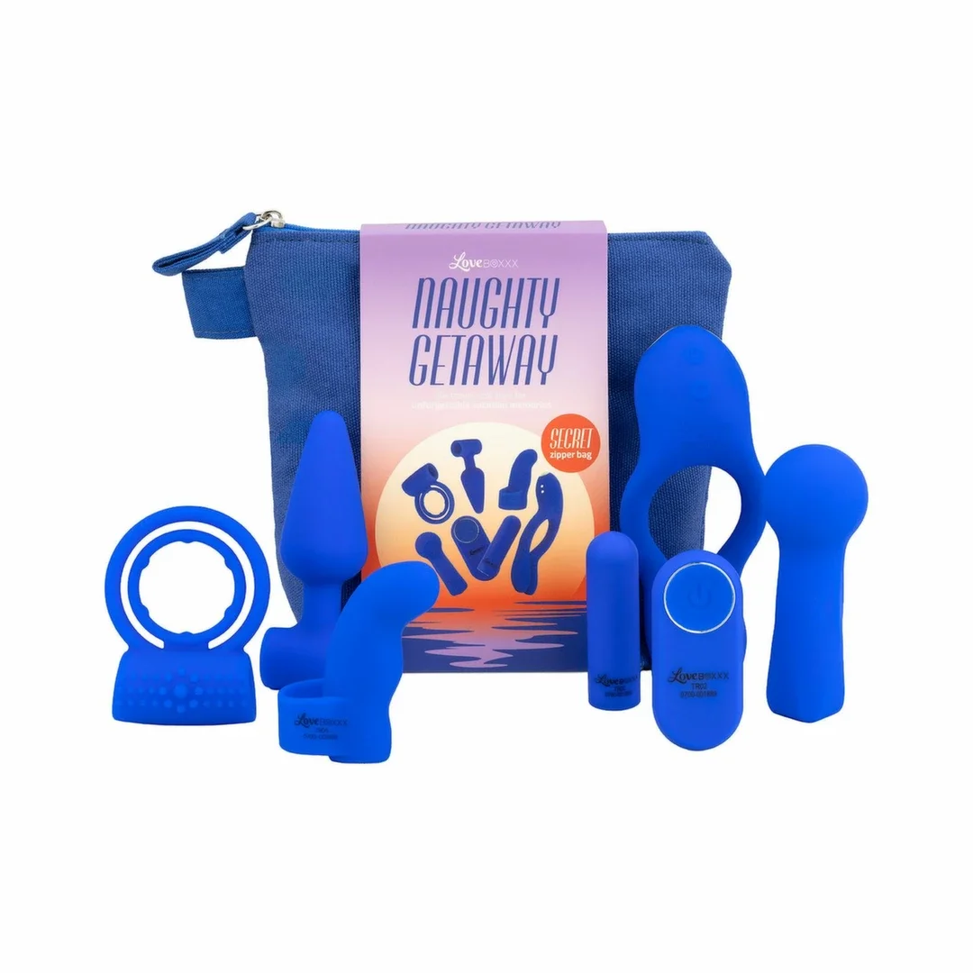 LoveBoxxx Naughty Getaway Travelbag - Zestaw podrożny 7w1 z etui