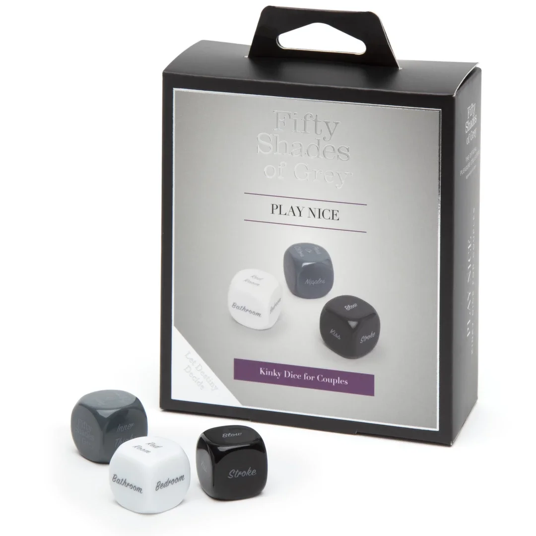 Lovehoney Fifty Shades of Grey Play Nice Kości do Gry dla Par 3 szt.