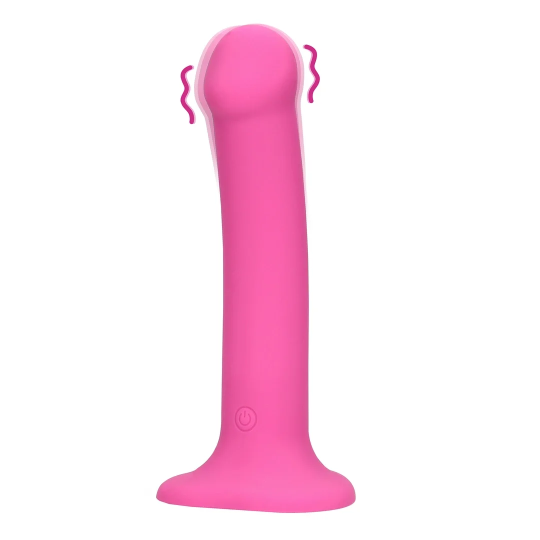 Loveline Medium Intense Pink - Model wibrujący, kompatybilny z uprzężą