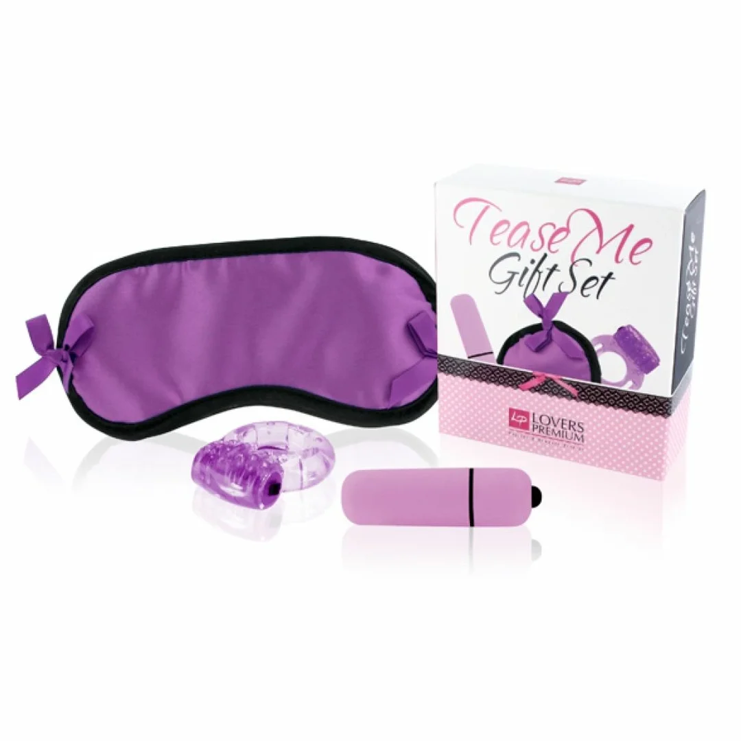 LoversPremium Tease Me Gift Set Purple - Zestaw do relaksu i masażu