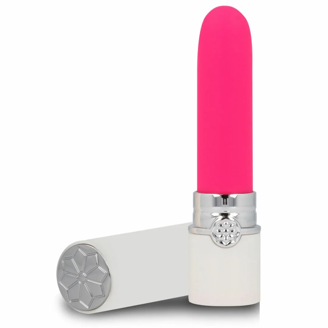 LYPS STYLE CLEO Biało-Rożowy Wibrator w Kształcie Szminki USB 10 Trybow
