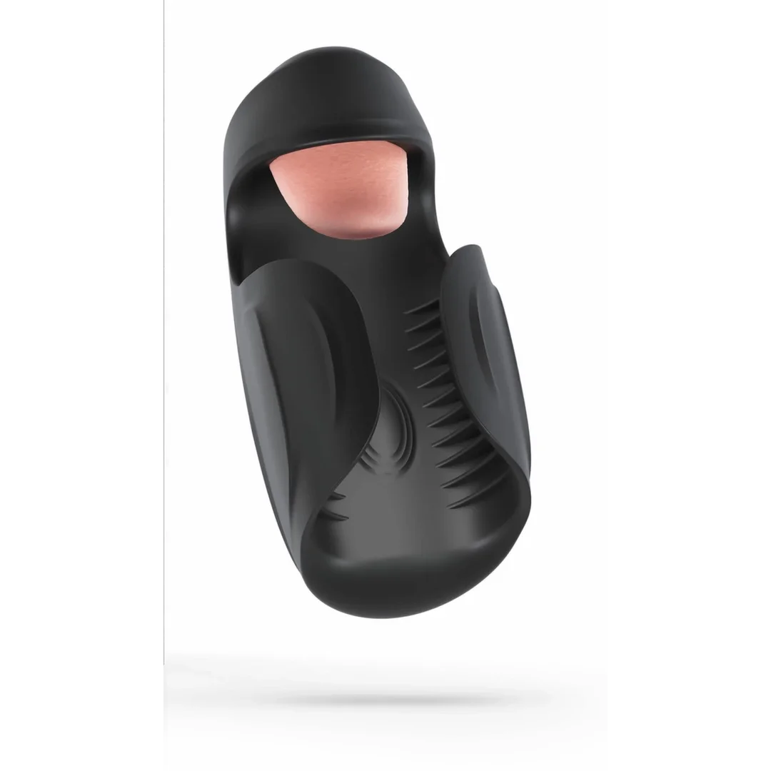 M for Men Lickety Split Black - Wibrująca maszyna intymna silikonowa