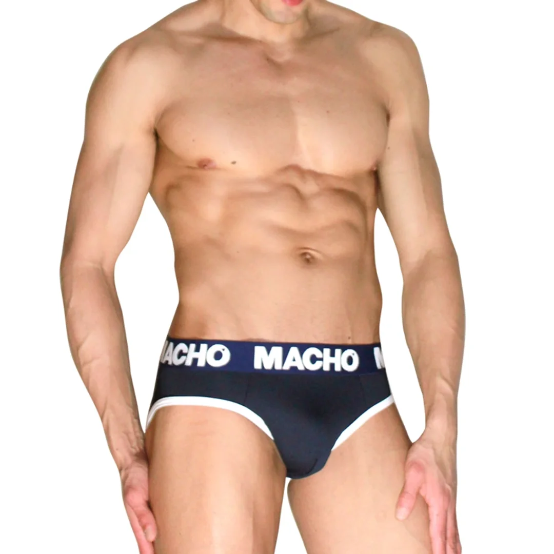 MACHO MCH008 Granatowe majtki męskie klasyczne push-up S