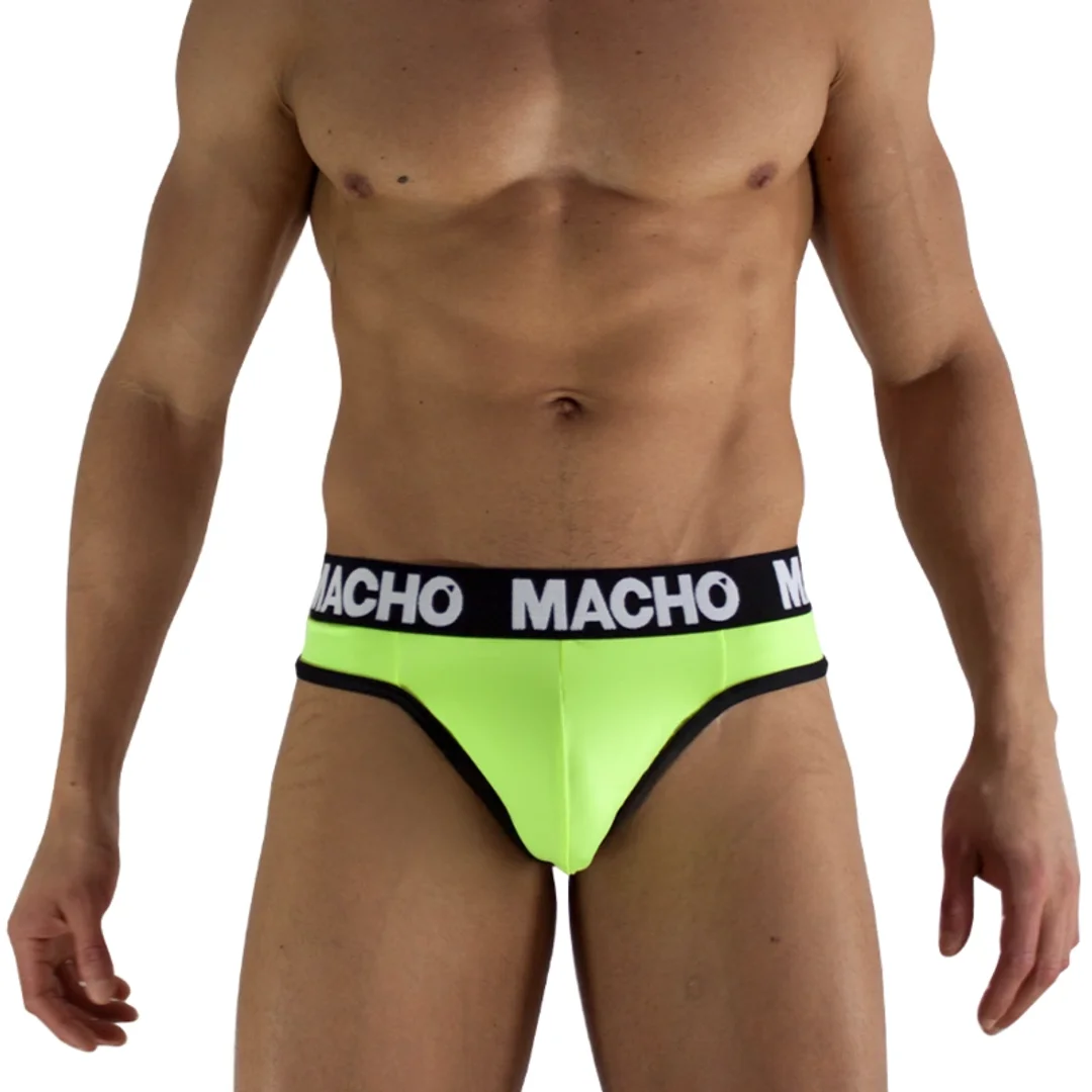 MACHO MTG001 stringi męskie fluorescencyjne żołte XL lycra