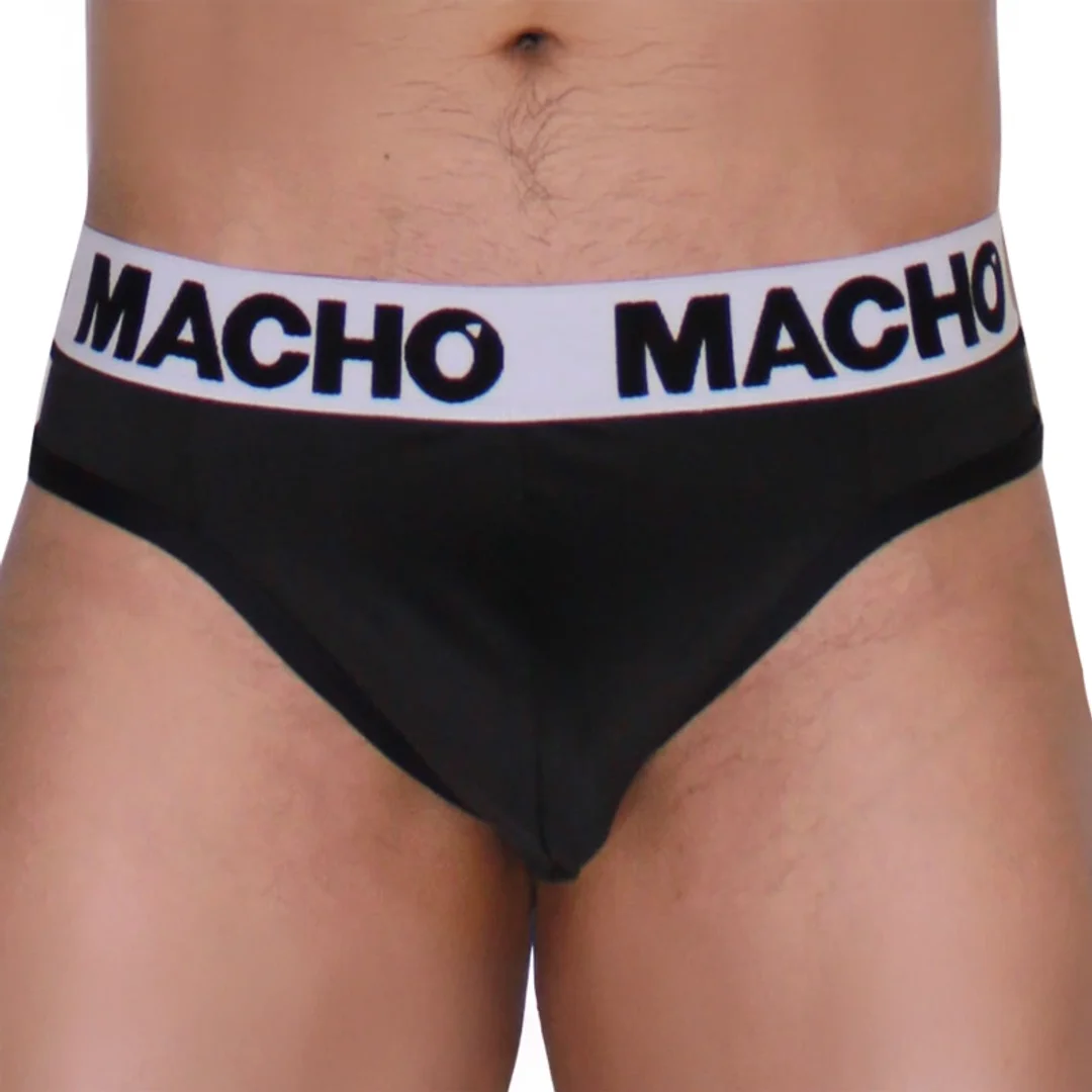 MACHO MTG002 stringi męskie czarne M elastyczne i oddychające