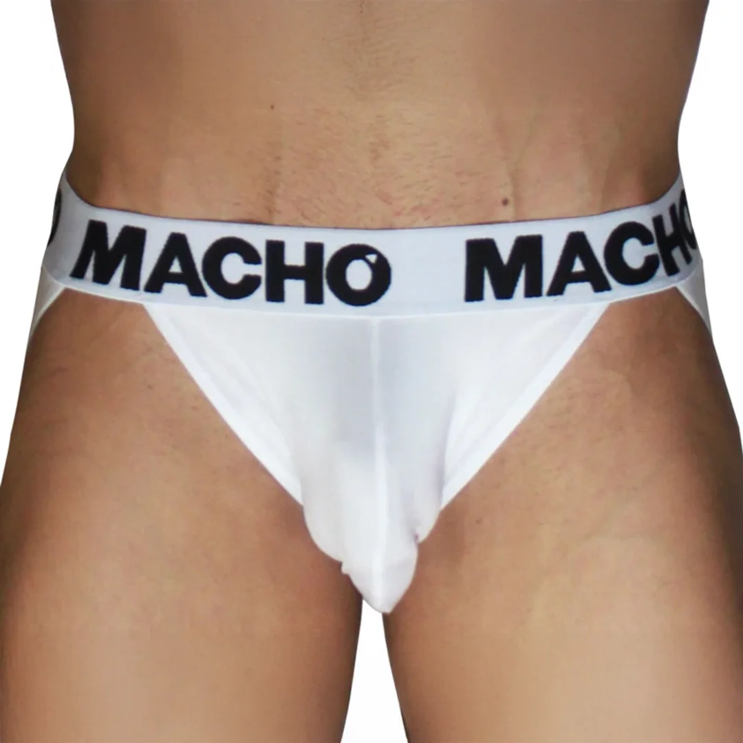 MACHO MX29BL Jockstrap biały M - anatomiczny, oddychający, elastyczny