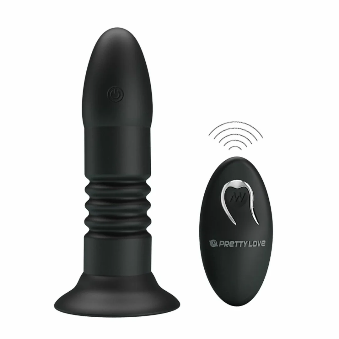 Magic Jingers Plug analny silikonowy z funkcją wibracji i ruchu