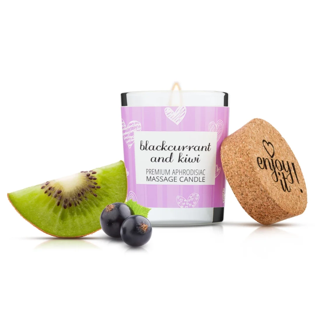 Magnetifico Świeca do Masażu z Feromonami Czarna Porzeczka Kiwi 70ml