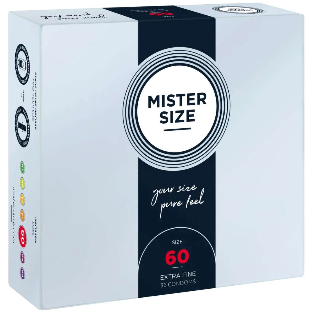 Mister Size Prezerwatywy 60 mm 36 szt. - Precyzyjne Dopasowanie