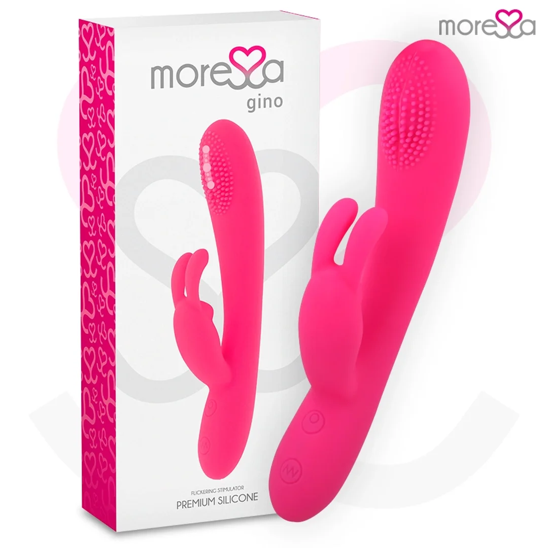 Moressa Gino Premium silikonowy masażer ładowany USB, 7 trybow, wodoodporny