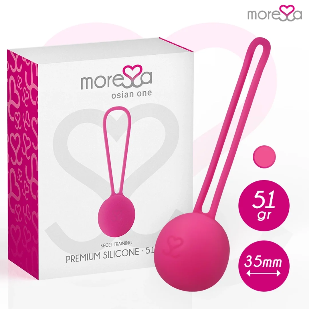 Moressa Osian One - silikonowe kulki do ćwiczeń mięśni miednicy 34 mm