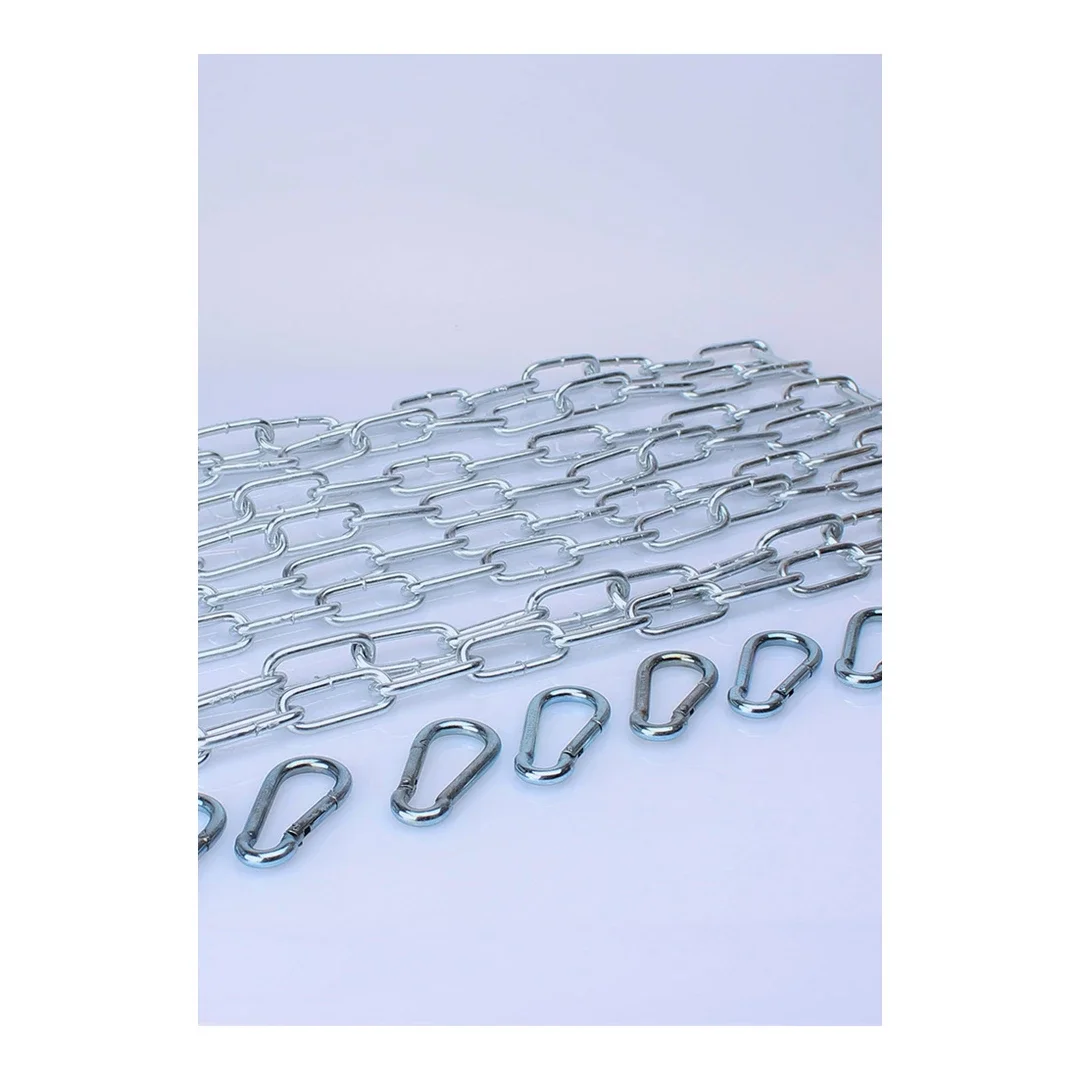 Mr. Sling Solid Chain Set 4x110cm + 8 Stalowych Karabińczykow Chrom