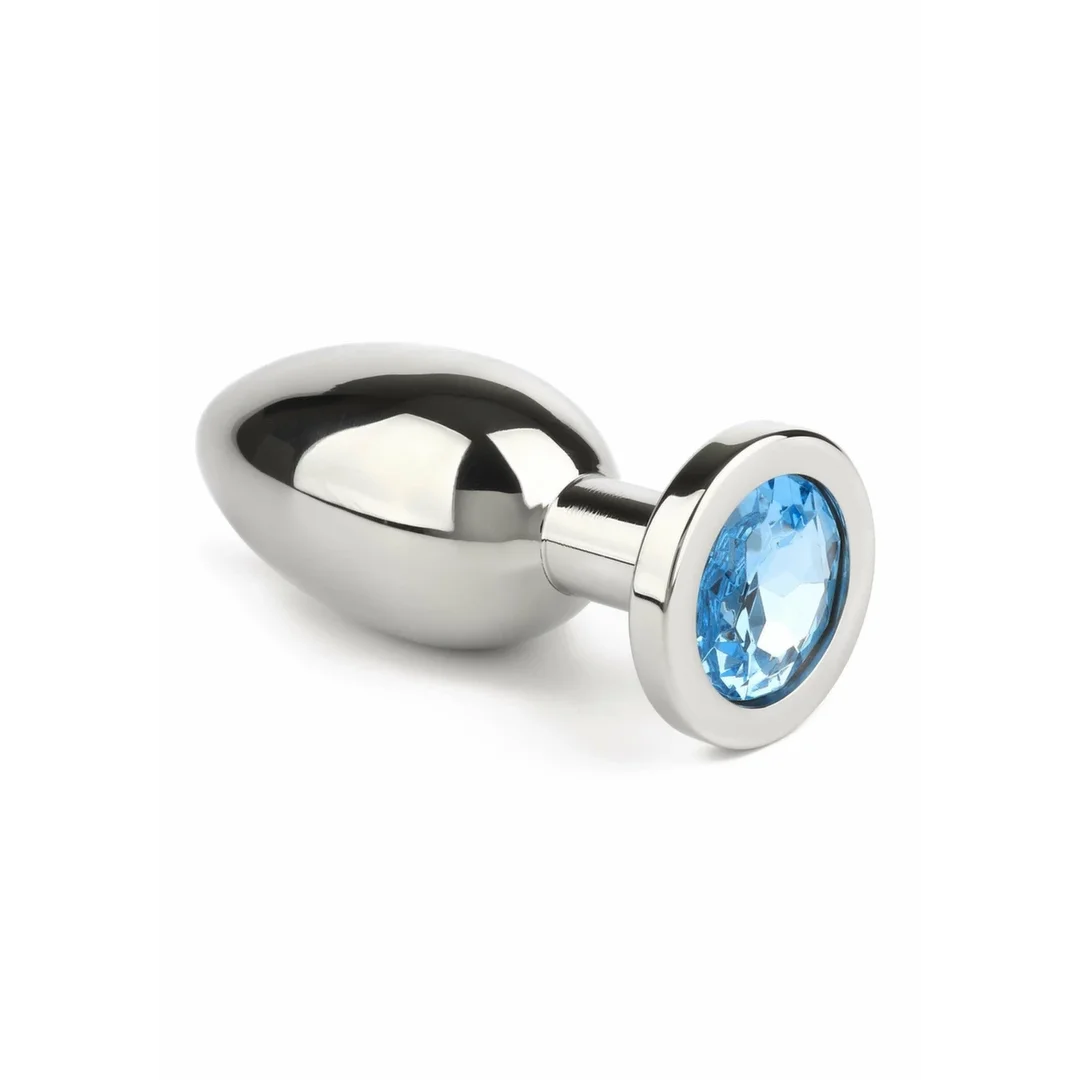 Mr. Steel Jeweled Plug Large - stalowy model z ozdobnym kryształem