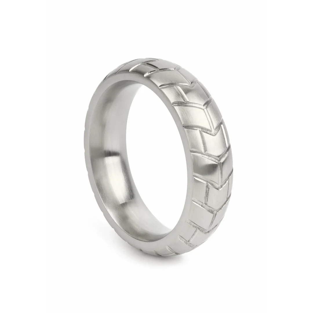 Mr. Steel MeGa Tire C-Ring Satin 50mm stalowy pierścień satynowy