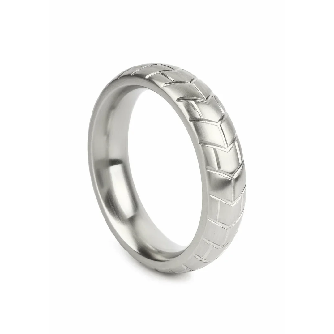 Mr. Steel MeGa Tire C-Ring Satin 55mm stalowy pierścień oponowy