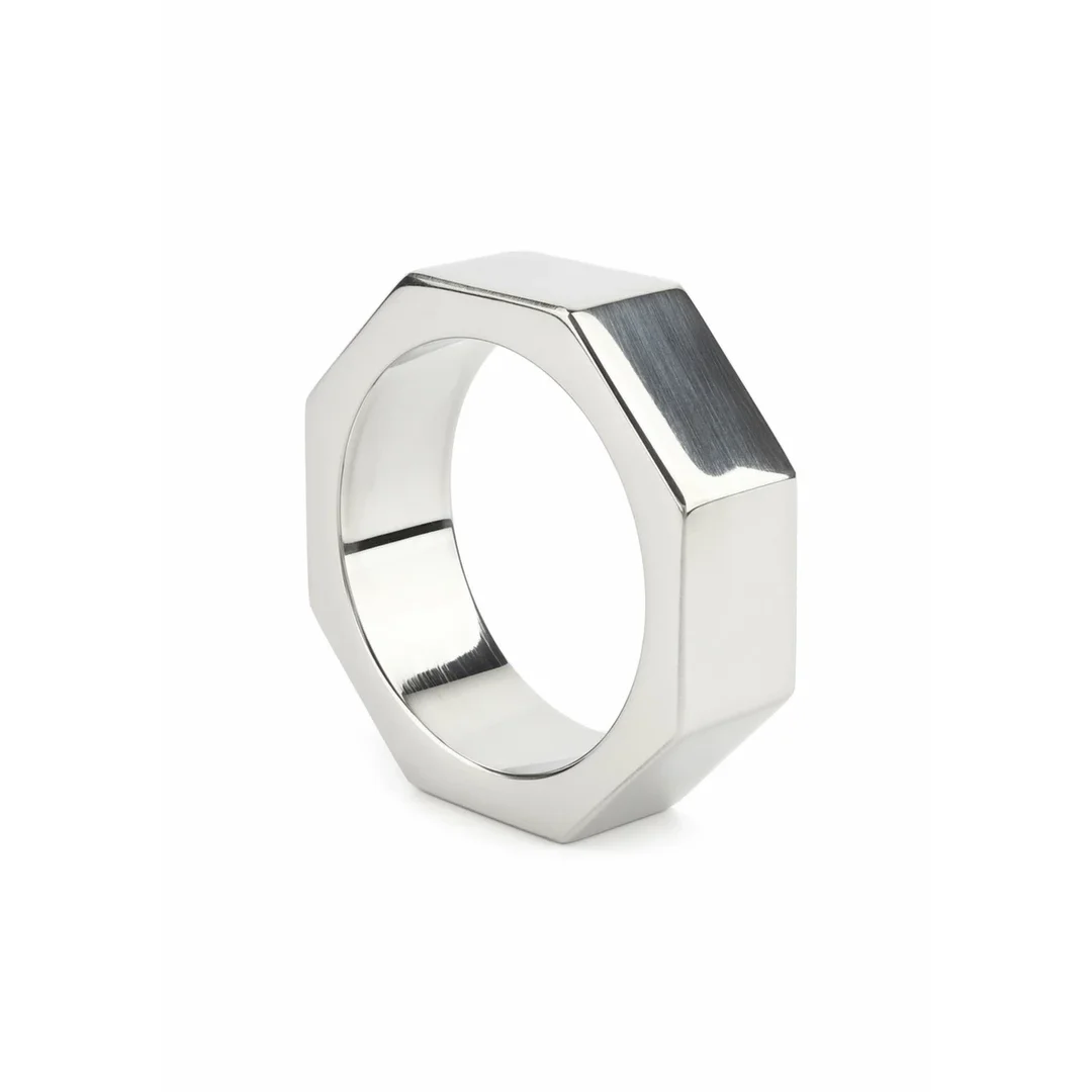 Mr. Steel Nut C-Ring 40mm stalowy pierścień anatomiczny sześciokątny