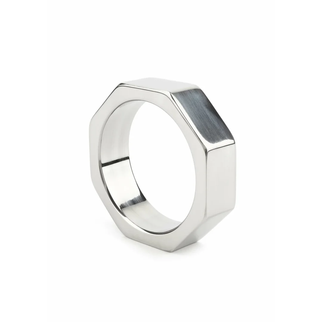 Mr. Steel Nut C-Ring 45mm stalowy pierścień anatomiczny sześciokątny