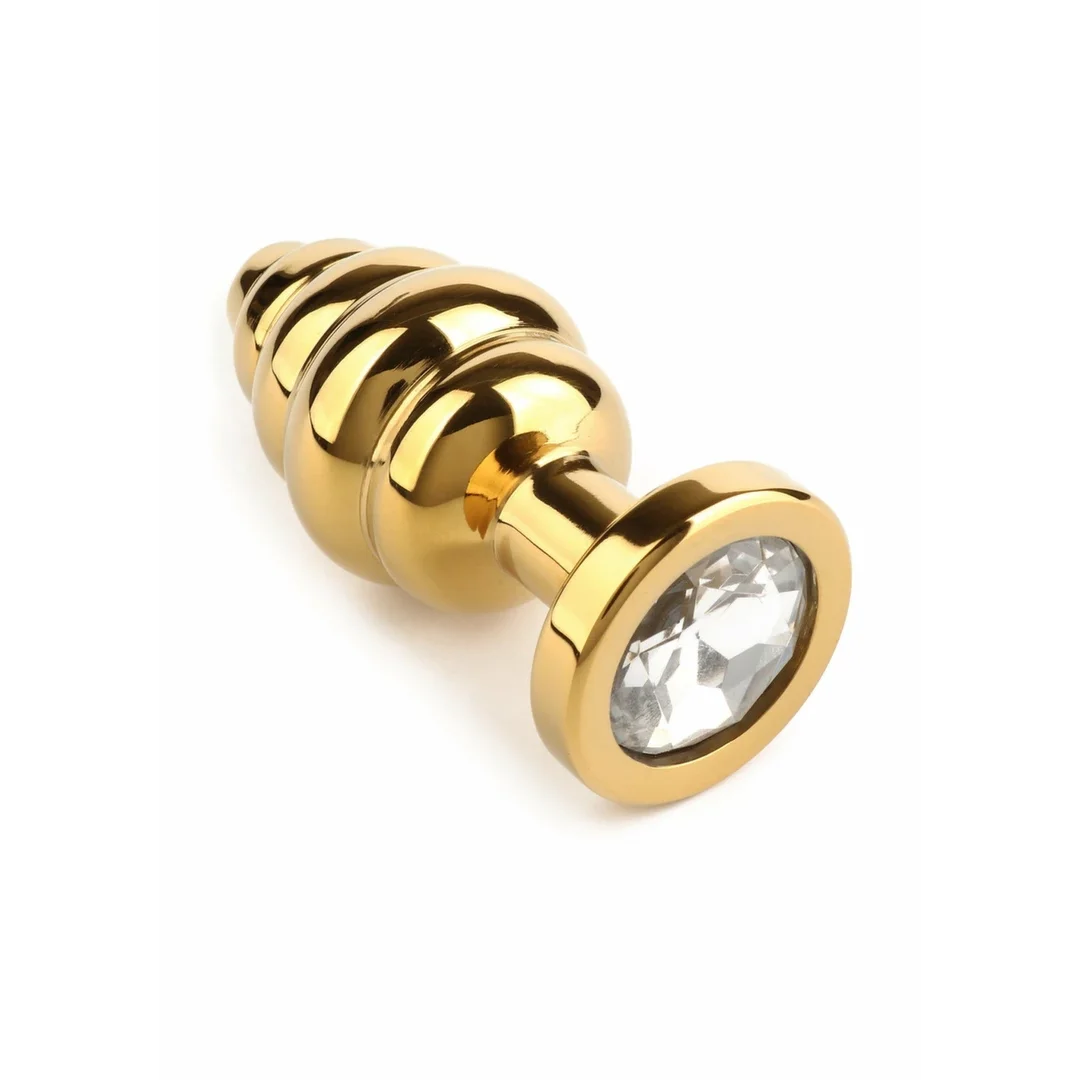 Mr. Steel Twister Small - stalowy korek spiralny z ozdobną bazą