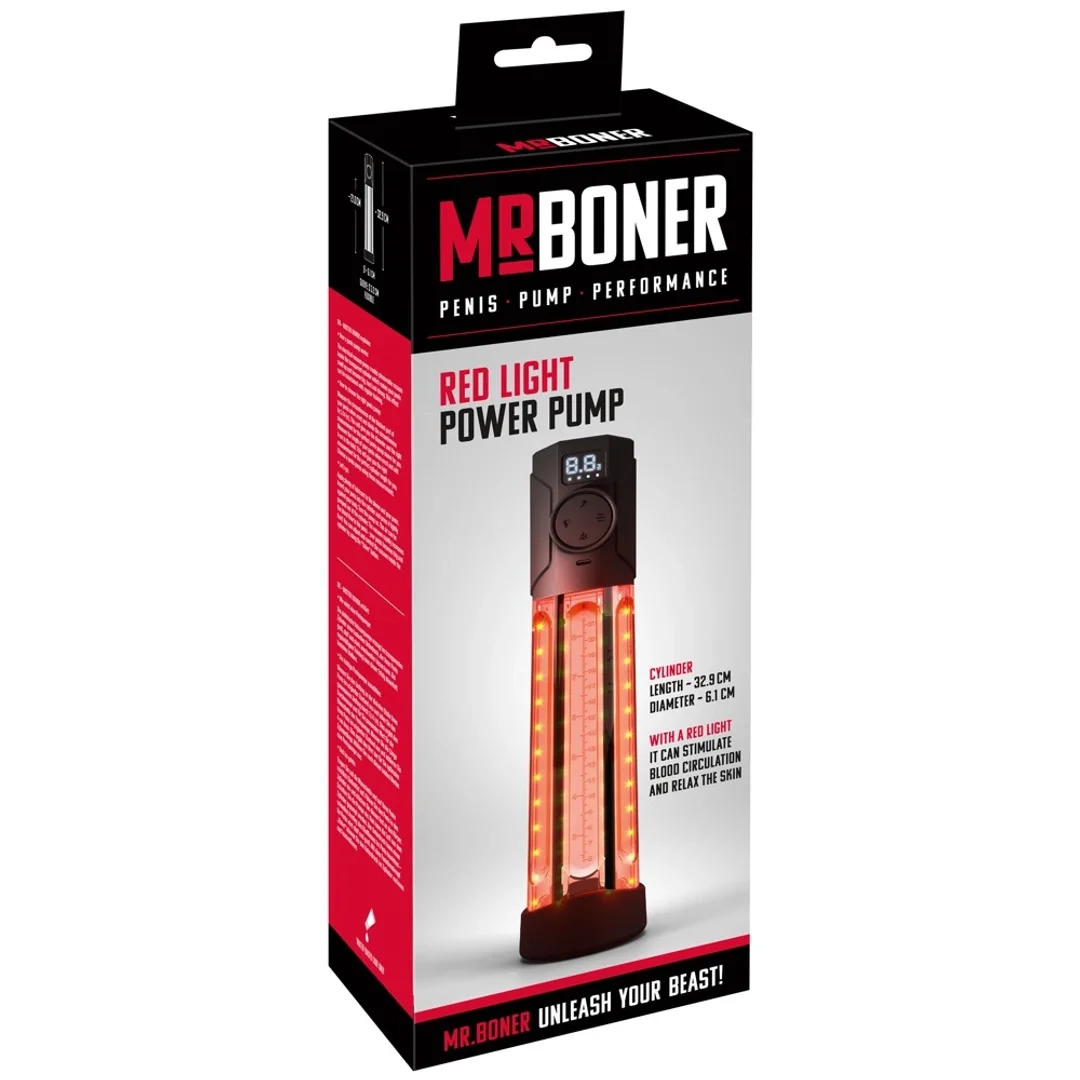 MrBoner Red Light Power Pump - automatyczna pompa z podczerwienią, 32,9 cm