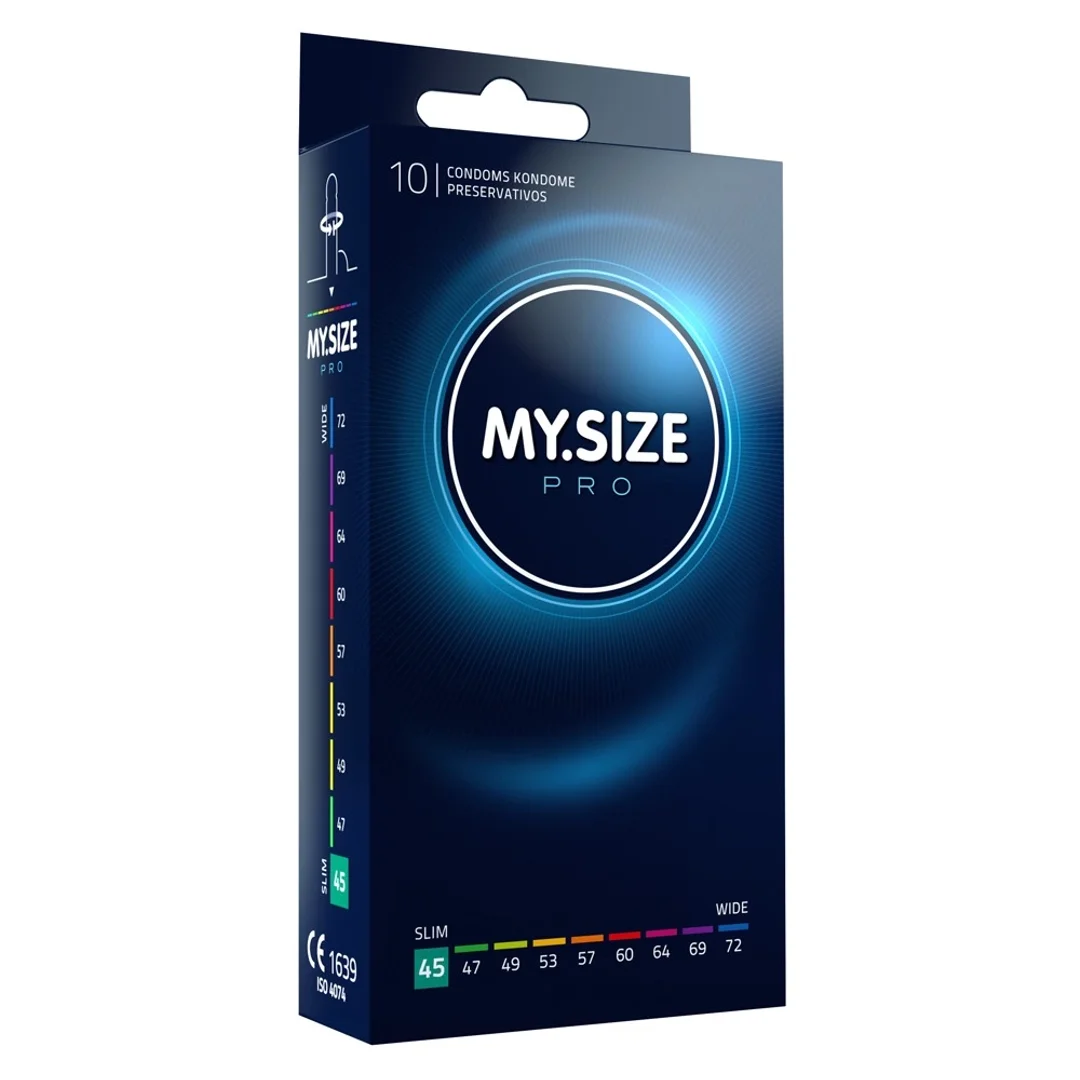 MY.SIZE PRO 45 mm 10 szt. ultracienkie prezerwatywy Vytex hypoalergiczne