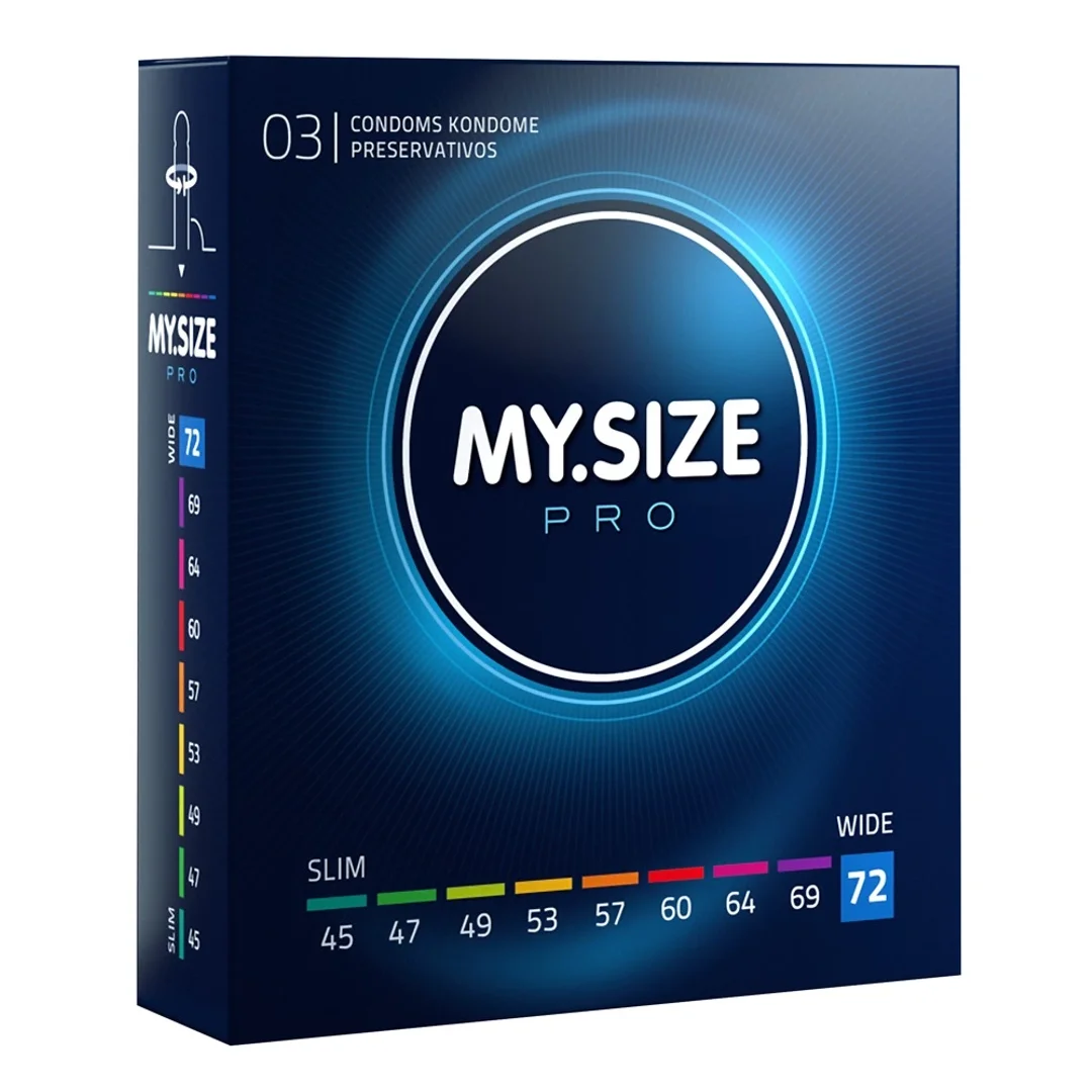 MY.SIZE PRO 72 mm - Prezerwatywy Vytex ultracienkie, 3 sztuki