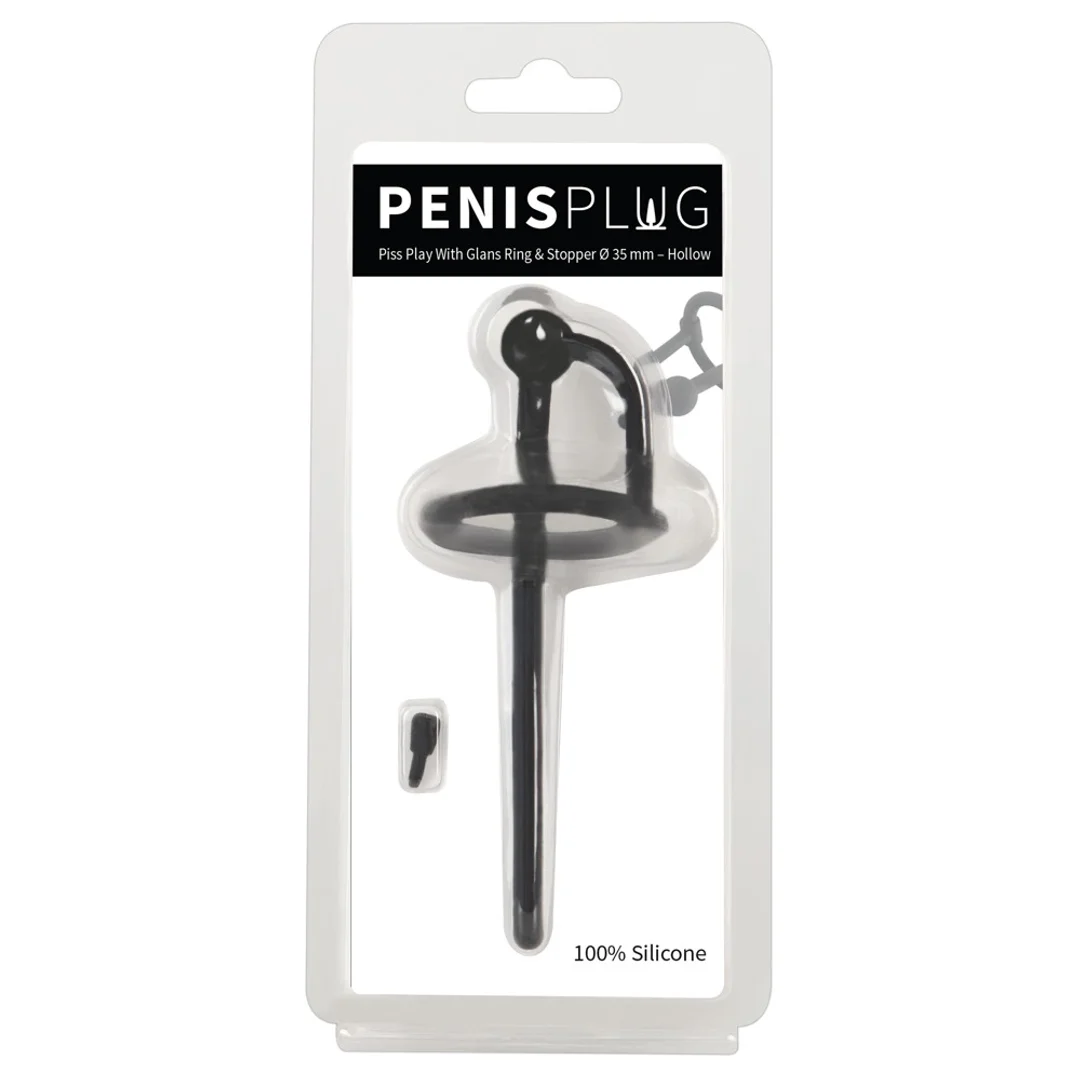 Mystim Plug do cewki moczowej z ruchomym pierścieniem, silikon 12,7 cm