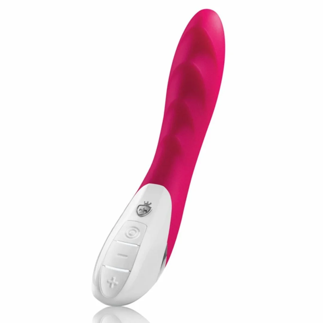 Mystim Sassy Simon Pink - Wibrujący model silikonowy, 27 cm