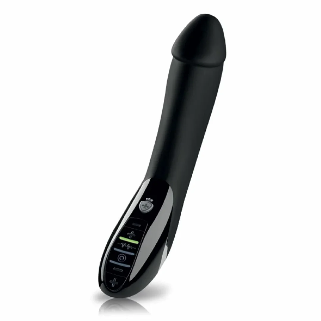 Mystim Tickling Truman eStim Black - urządzenie wibrujące z elektrostymulacją 27 cm