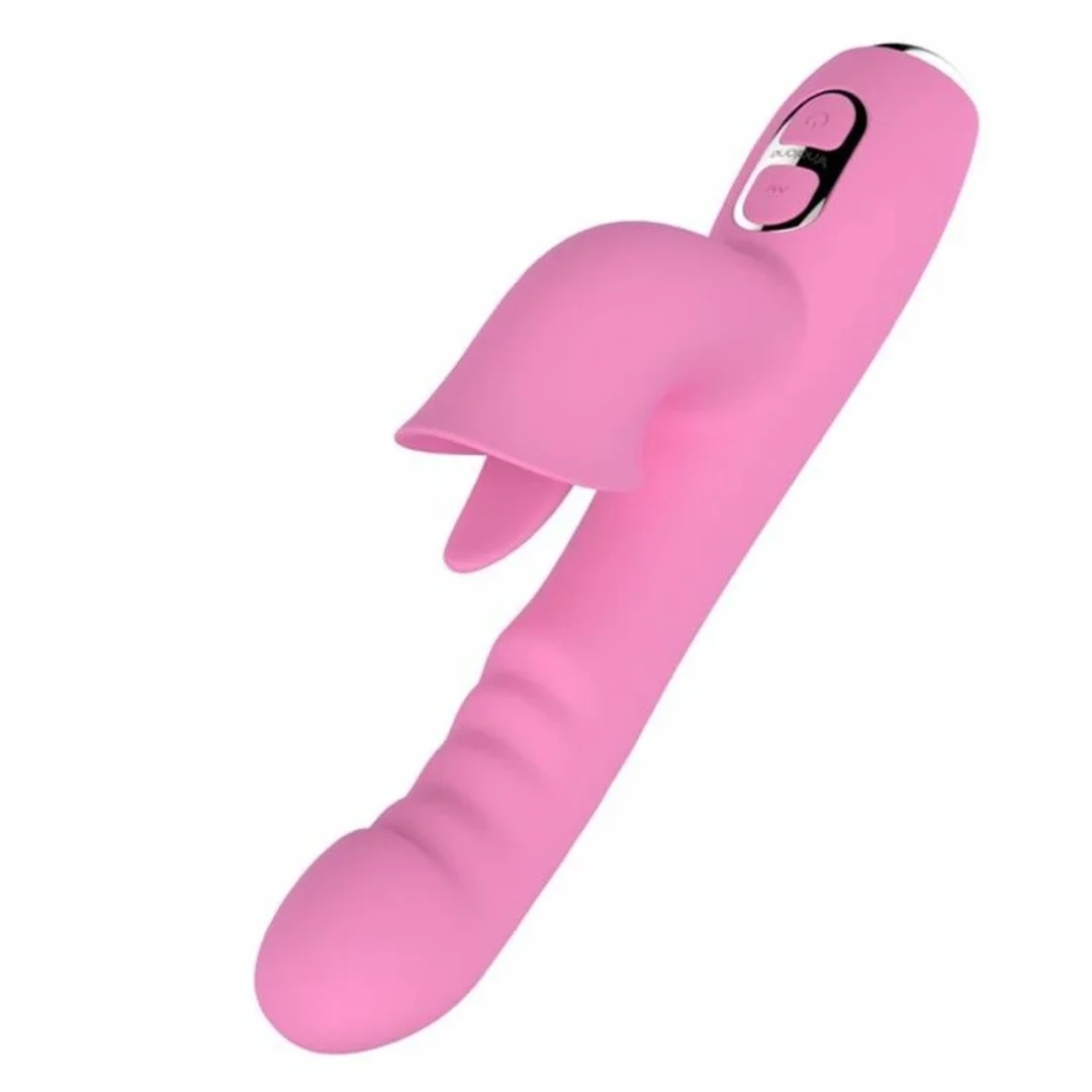 Nalone T-MAY Magic Stick rożowy - wibrator dwusilnikowy, 7 trybow