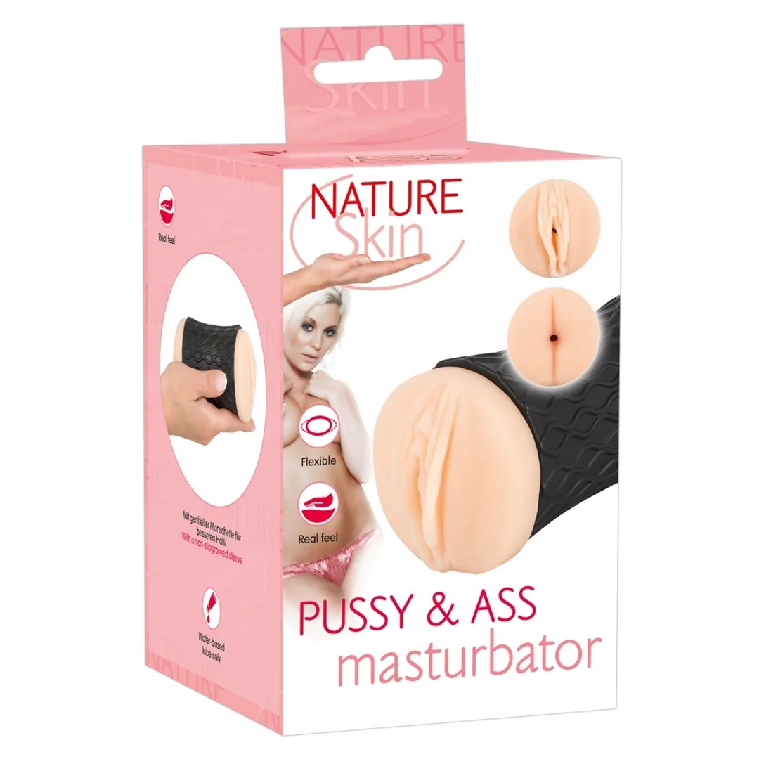 Nature Skin 2w1 urządzenie intymne dwukanałowe skora naturalna 14,3 cm