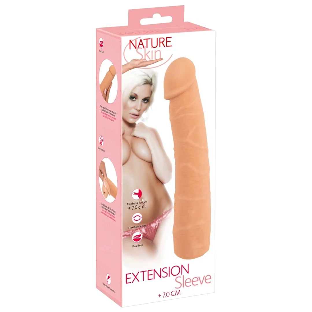 Nature Skin Extension Sleeve 25 cm - anatomiczna nakładka powiększająca