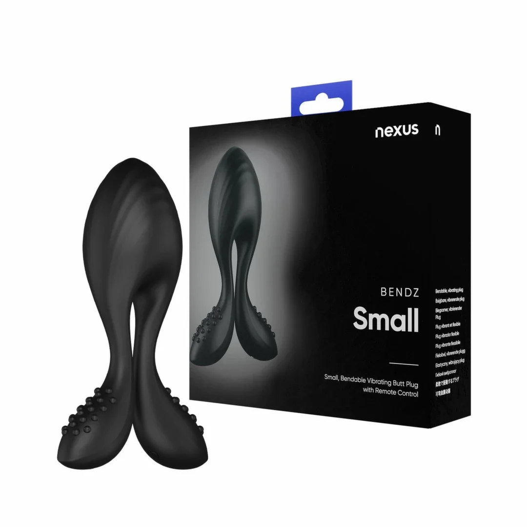 Nexus Bendz Small - Wibrująca zatyczka analna z regulacją kształtu, czarna, wodoodporna