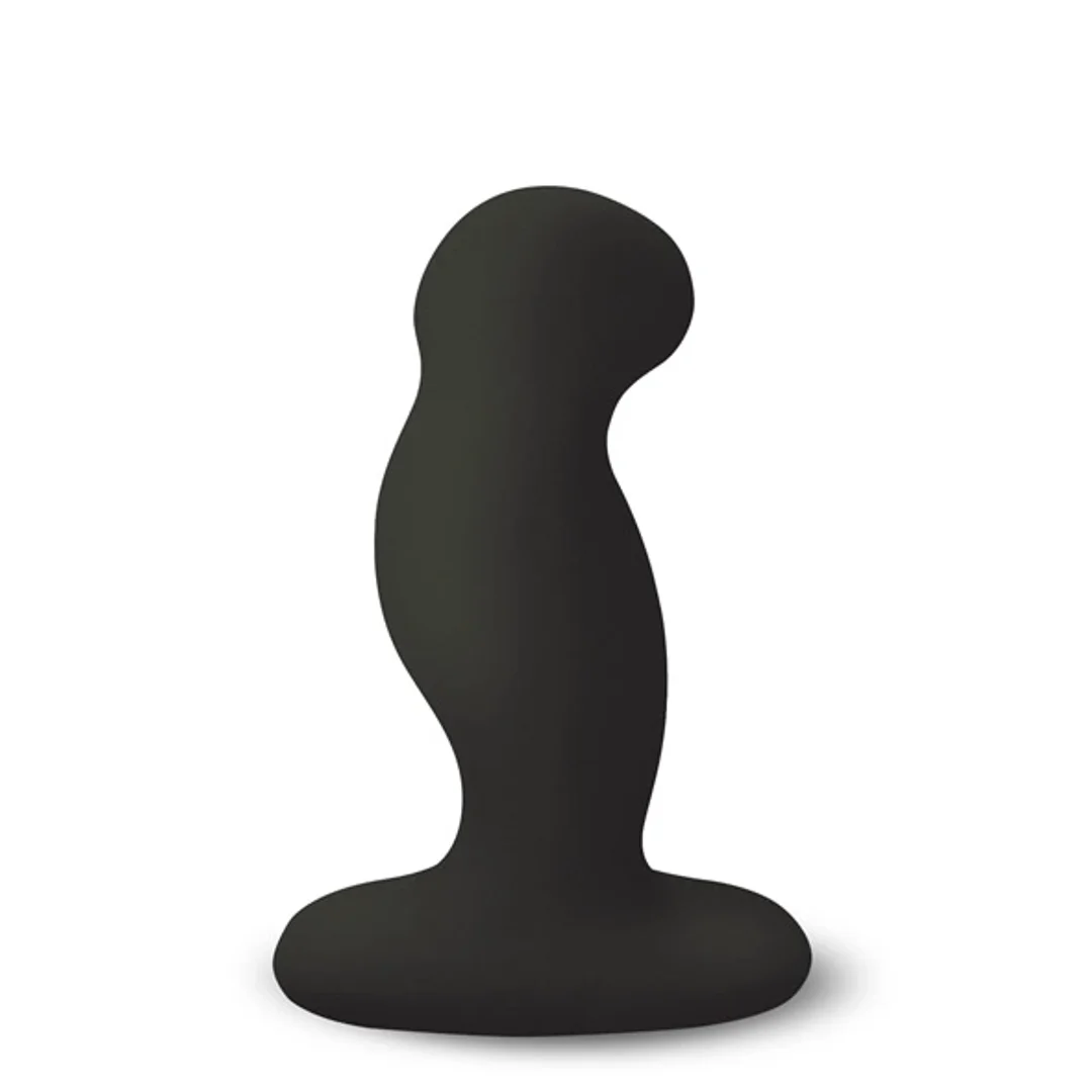 Nexus G-Play+ Medium Black - wibrująca zatyczka analna, silikon, USB