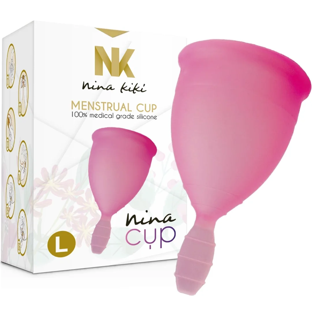 Nina Kiki kubeczek menstruacyjny L rożowy silikon medyczny