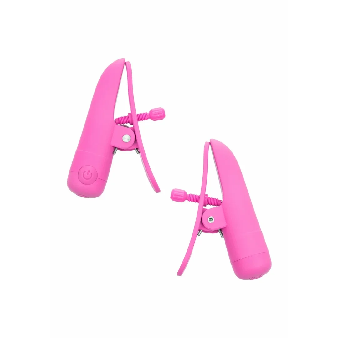 Nipplettes Nipple Play - Regulowane wibrujące klamry, USB, wodoodporne
