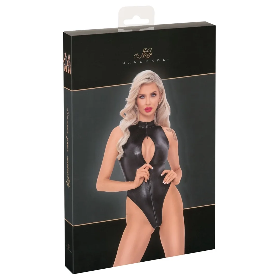 Noir Body Skorzane Wykończenie Snakeskin Czarny XL Komfortowy