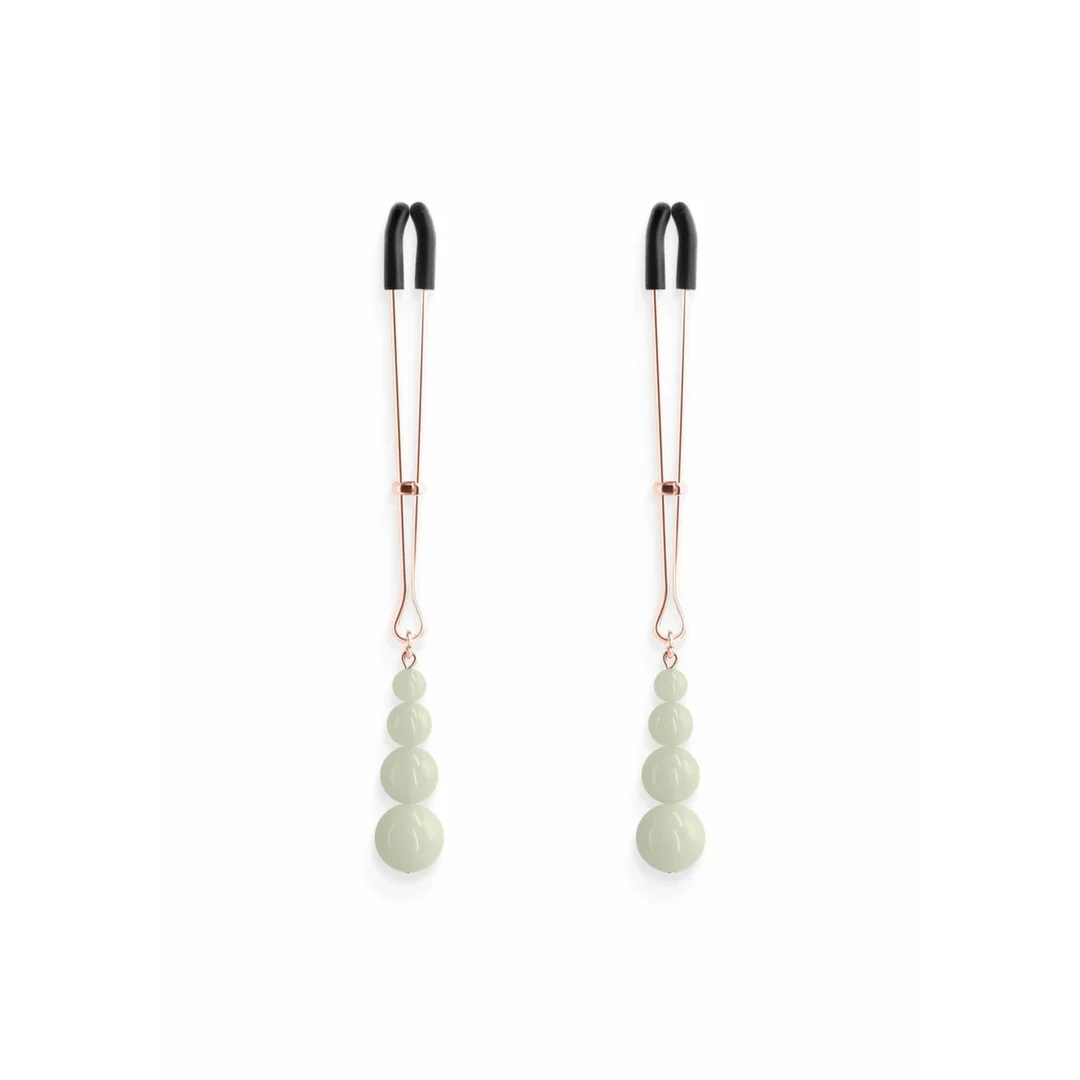 NS Novelties Nipple Clamps G2 regulowane, silikonowe końcowki, metal